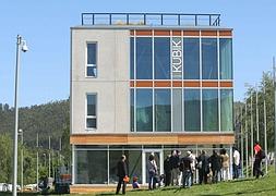 Kubik, edificio ecointeligente experimental de Tecnalia, ubicado en el Parque Tecnológico de Vizcaya. Foto: El Correo