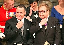 Elton John y su marido, David Furnish. / Foto: Jon Bond (Afp) | Vídeo: Europa Press