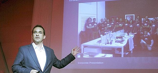 El consejero delegado de la plataforma de vídeo "online" Wuaki.tv , Jacinto Roca. / Paco Campo (Efe)