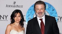 . El actor y su mujer, de origen español.