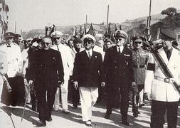 El dictador Francisco Franco, en una imagen de 1955. / R. C.