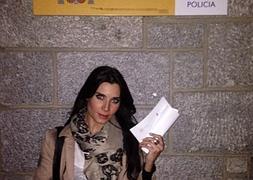 Pilar Rubio, tras poner la denuncia. / Foto: @PilarRubio_ | Vídeo: Europa Press