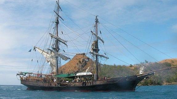El barco de 'Piratas del Caribe', hundido