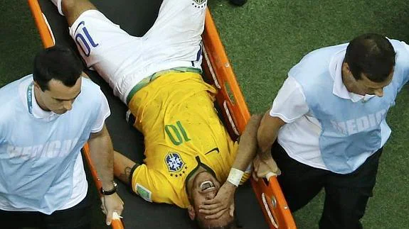 Brasil pierde a Neymar para el resto del Mundial