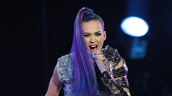 Katy Perry, durante una actuación. 