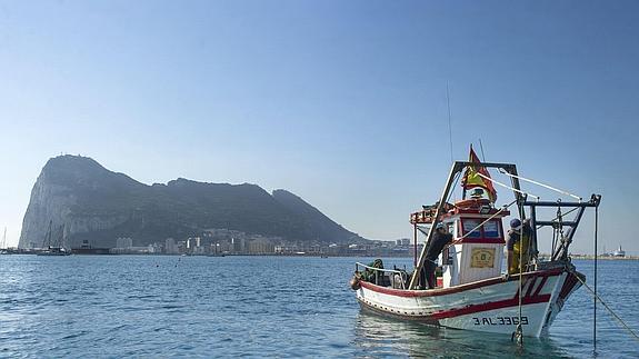 Vista del Peñón de Gibraltar. 