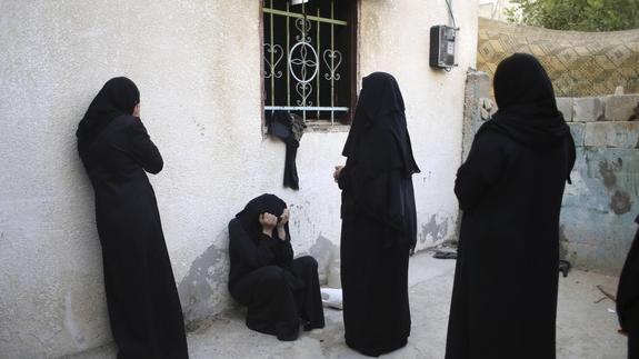 Un grupo de mujeres palestinas. 