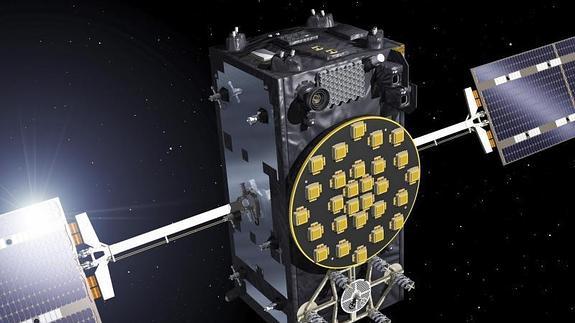 Imagen de un satélite operativo del sistema de navegación Galileo. 