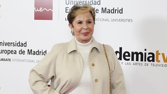 La actriz española, en su última aparición pública en marzo de 2012. 