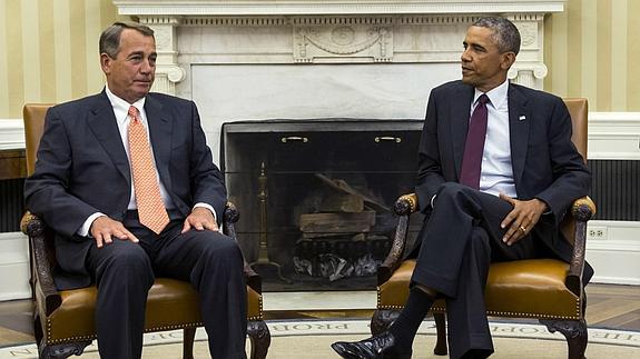 John Boehner y Barack Obama.