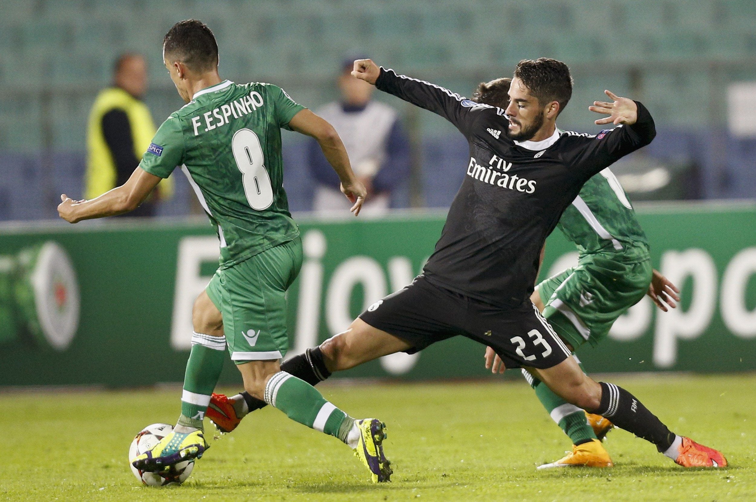 Isco, durante el partido del miércoles contra el Ludogorets. 