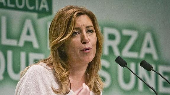 La presidenta de la Junta de Andalucía, Susana Díaz. 