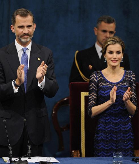 Los Reyes, durante la ceremonia. 