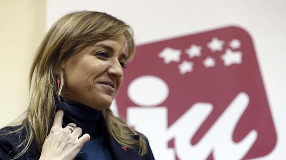 La candidata de IU a la Presidencia de la Comunidad de Madrid, Tania Sánchez. 