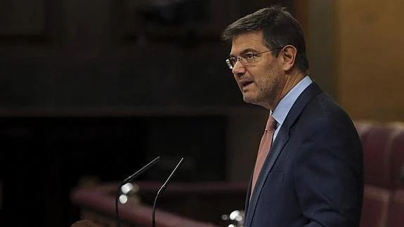 El ministro de Justicia, Rafael Catalá. 