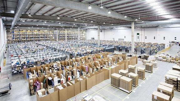 El centro logístico de Amazon, en San Fernando de Henares. 