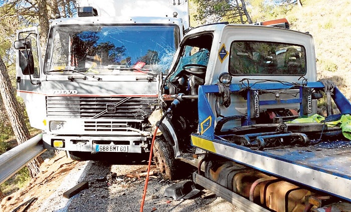 Los dos vehículos implicados en el accidente. 