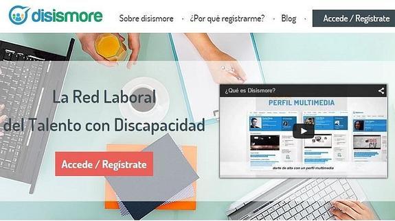 Página de inicio de Disismore. 