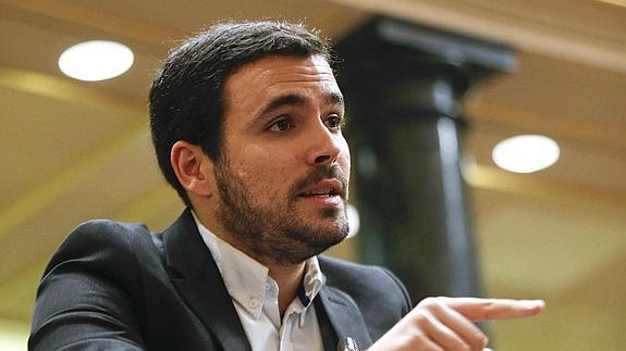 El diputado de Izquierda Unida y candidato a la Presidencia del Gobierno, Alberto Garzón. 