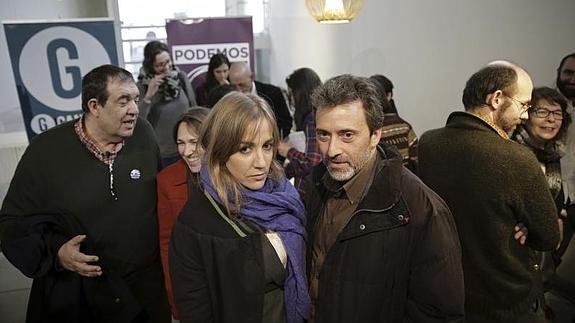Tania Sánchez y Mauricio Valiente 