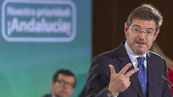 El ministro de Justicia, Rafael Catalá. 