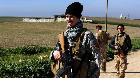 Brett, un combatiente estadounidense. 