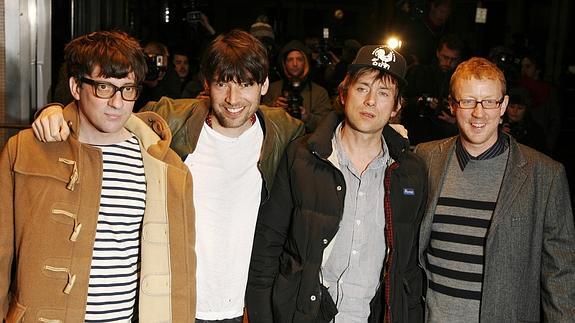 Los miembros de Blur.