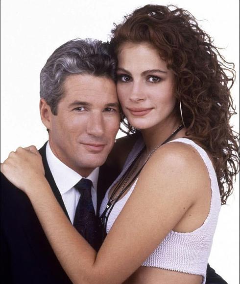 Richard Gere y Julia Roberts, hace 25 años. 