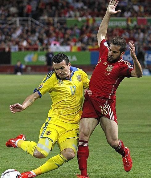 Jordi Alba, durante el encuentro