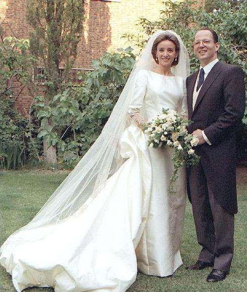 Kardam de Bulgaria, el día de su boda con Miriam de Ungría. 