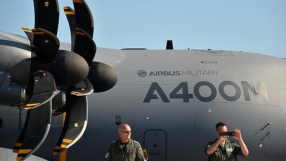 Un Airbus A-400M en Berlín.