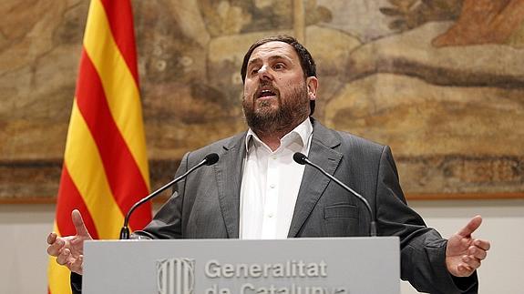 El presidente de ERC, Oriol Junqueras