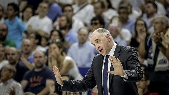 Pablo Laso, en un partido. 