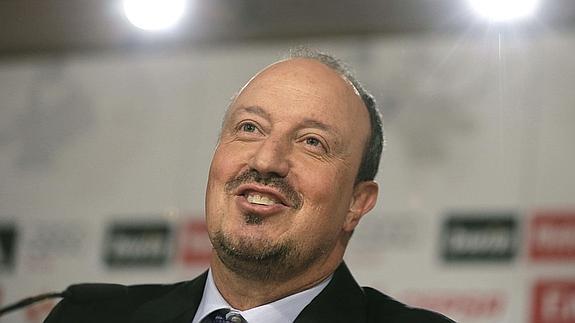 Rafa Benítez, en su presentación con el Real Madrid. 