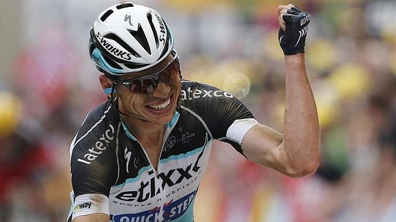 Tony Martin celebra su triunfo. 