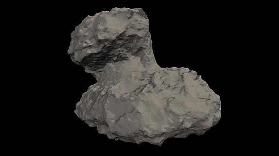 Representación del cometa estudiado por 'Rosetta'.