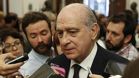 El ministro del Interior, Jorge Fernández Díaz. 