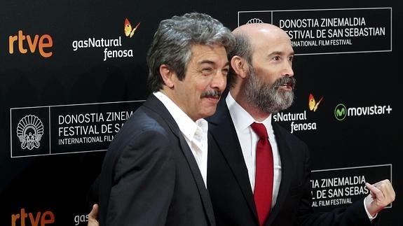 Ricardo Darín y Javier Cámara, en San Sebastián.