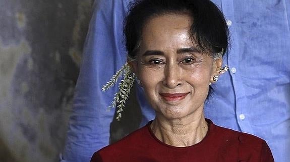 La líder opositora Aung San Suu Kyi. 