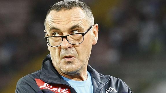 El entrenador del Nápoles, Maurizio Sarri. 