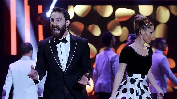 El actor y presentador Dani Rovira durante la ceremonia de la 30 edición de los Premios Goya .