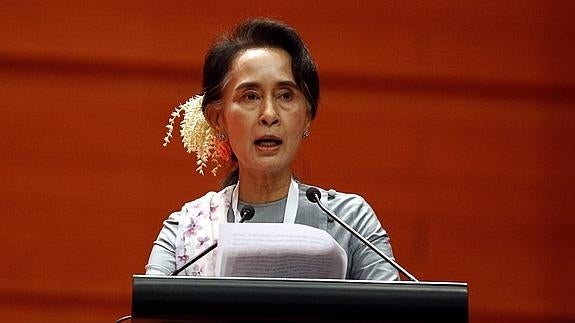 Aung San Suu Kyi. 