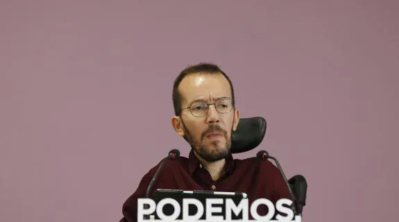 El secretario de Organización de Podemos, Pablo Echenique. 