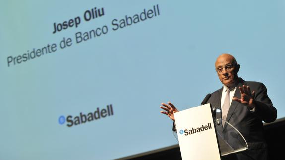 Josep Oliu, presidente del Banco Sabadell.