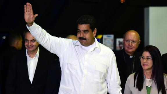 Nicolas Maduro, a su llegada a la reunión.