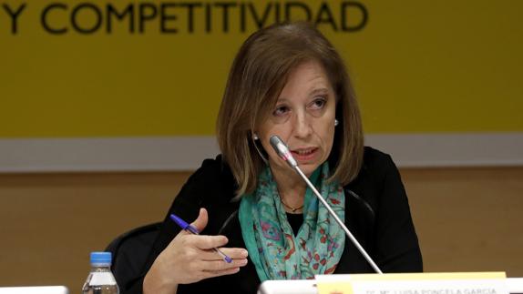 María Luisa Poncela, secretaria de Estado de Comercio. 