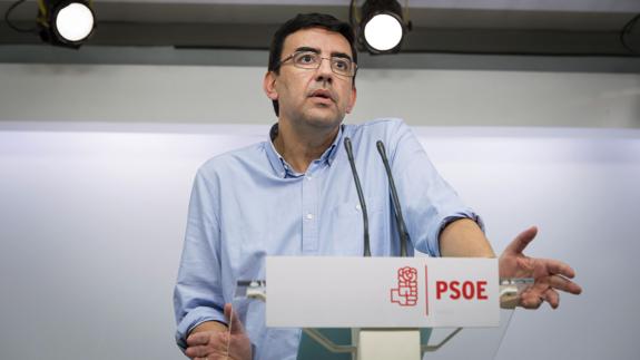 El portavoz de la gestora del PSOE, Mario Jiménez.