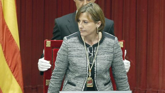 La presidenta del Parlament, Carme Forcadell.
