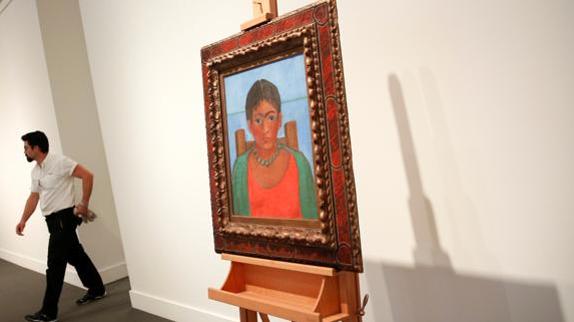 La obra 'Niña con collar' de Frida Kahlo.