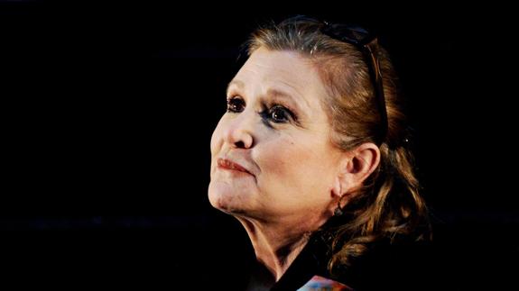 La actriz estadounidense Carrie Fisher.